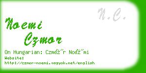 noemi czmor business card